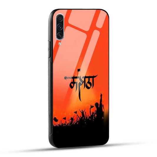 Samsung Galaxy A70 / Samsung Galaxy A70s Back Cover Maratha Printed Glass Case