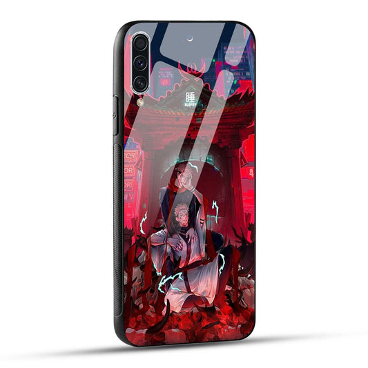 Samsung Galaxy A70 / Samsung Galaxy A70s Back Cover Sukuna Printed Glass Case