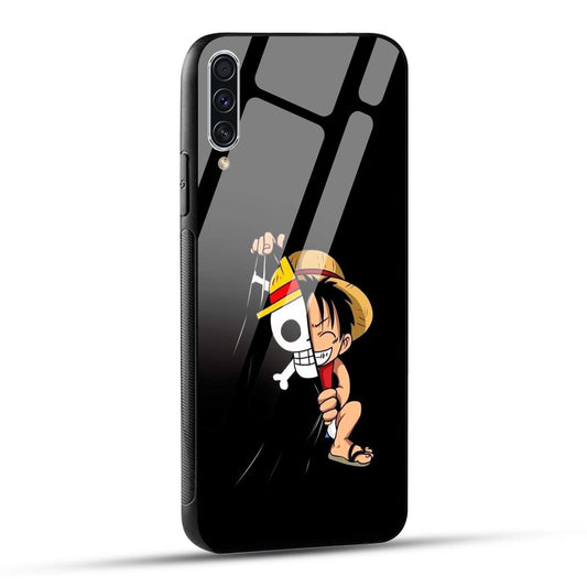 Samsung Galaxy A70 / Samsung Galaxy A70s Back Cover Luffy Printed Glass Case