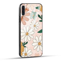 Samsung Galaxy A70 / Samsung Galaxy A70s Back Cover Retro Flower Art Printed Glass Case