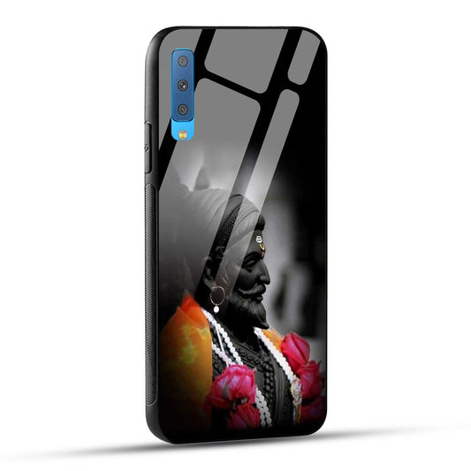 Samsung Galaxy A7 2018 Back Cover Chatrapati Shivaji Maharaj Raje Printed Glass Case