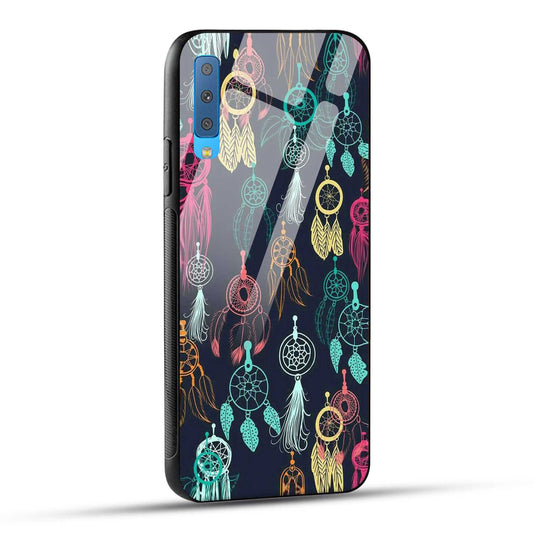 Samsung Galaxy A7 2018 Back Cover Dreamcatcher Printed Glass Case