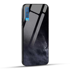 Samsung Galaxy A7 2018 Back Cover Stars In The Dark Printed Glass Case