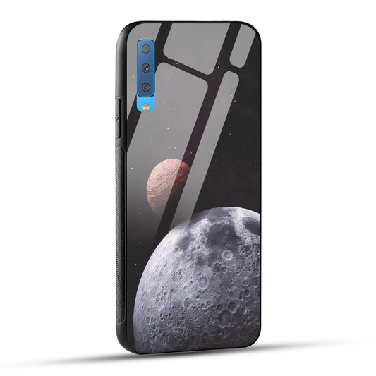 Samsung Galaxy A7 2018 Back Cover Galaxy Space Printed Glass Case