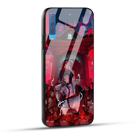 Samsung Galaxy A7 2018 Back Cover Sukuna Printed Glass Case