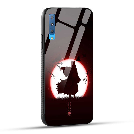 Samsung Galaxy A7 2018 Back Cover Itachi Uchiha Printed Glass Case