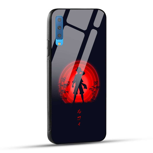 Samsung Galaxy A7 2018 Back Cover Luffy Printed Glass Case
