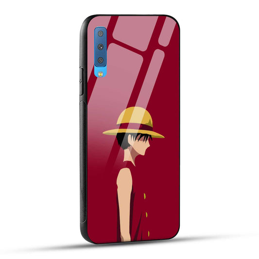 Samsung Galaxy A7 2018 Back Cover Luffy Printed Glass Case