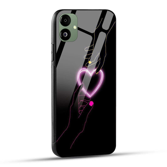 Samsung Galaxy F14 5G Back Cover Love Forever Heart Printed Glass Case