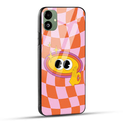 Samsung Galaxy A05 Back Cover Pink Red Yellow Happy Hippie No Copy Trending Printed Glass Case