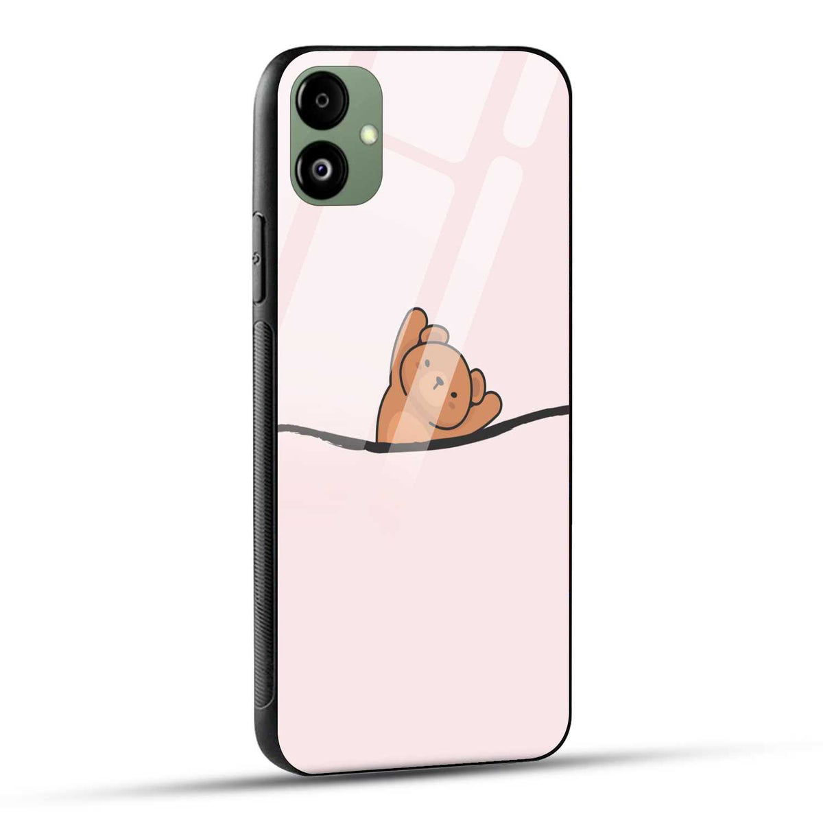 Samsung Galaxy A05 Back Cover Cute Teddy Printed Glass Case