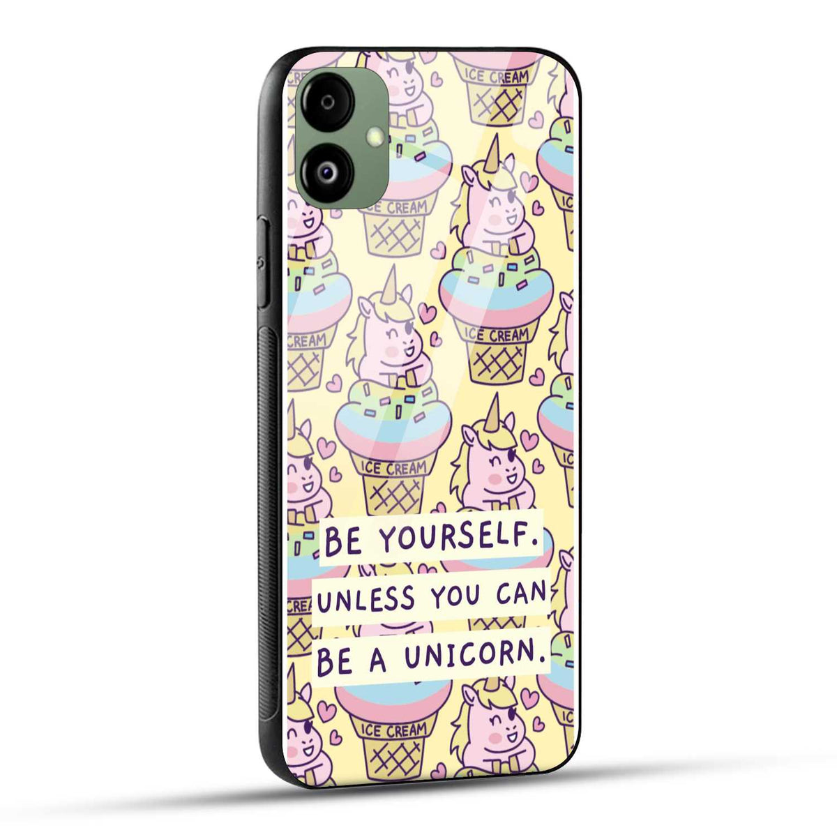 Samsung Galaxy A05 Back Cover Colorful Unicorn Printed Glass Case