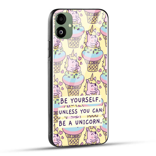 Samsung Galaxy A05 Back Cover Colorful Unicorn Printed Glass Case