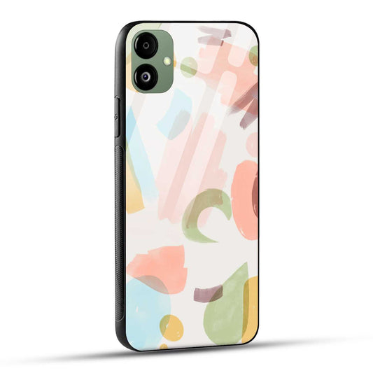 Samsung Galaxy A05 Back Cover Colorful Playful Watercolor Brush Stroke Printed Glass Case