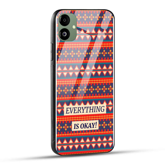 Samsung Galaxy A05 Back Cover Colorful Cute Patterns And A Positivity Quote Printed Glass Case