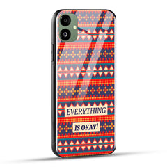 Samsung Galaxy A05 Back Cover Colorful Cute Patterns And A Positivity Quote Printed Glass Case