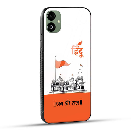 Samsung Galaxy F14 5G Back Cover Jai Shree Ram Mandir Art Printed Glass Case