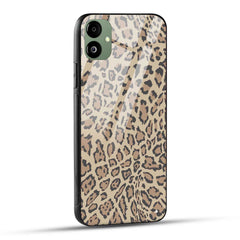 Samsung Galaxy A05 Back Cover Leopard Texture Print Printed Glass Case