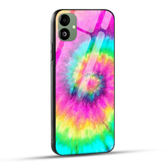 Samsung Galaxy A05 Back Cover Tie-Dye Mixed Color Texture Printed Glass Case