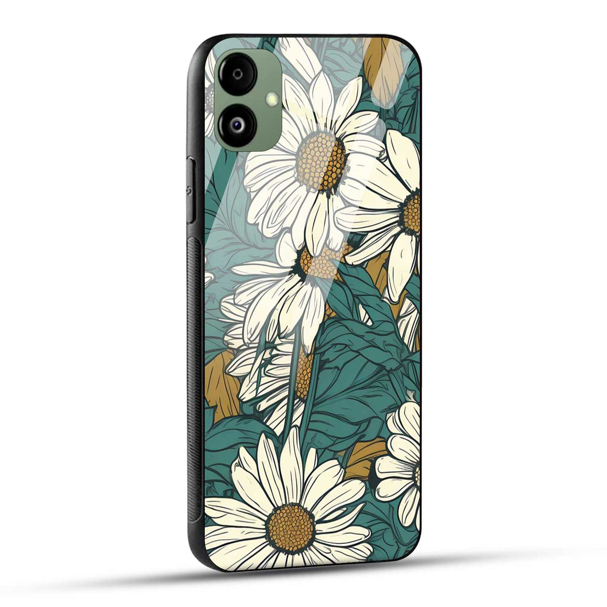 Samsung Galaxy A05 Back Cover Sunflower Abstract Printed Glass Case