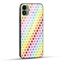 Samsung Galaxy A05 Back Cover Rainbow Stars Printed Glass Case