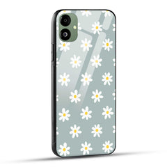 Samsung Galaxy A05 Back Cover Seamless Flower Doodle Printed Glass Case