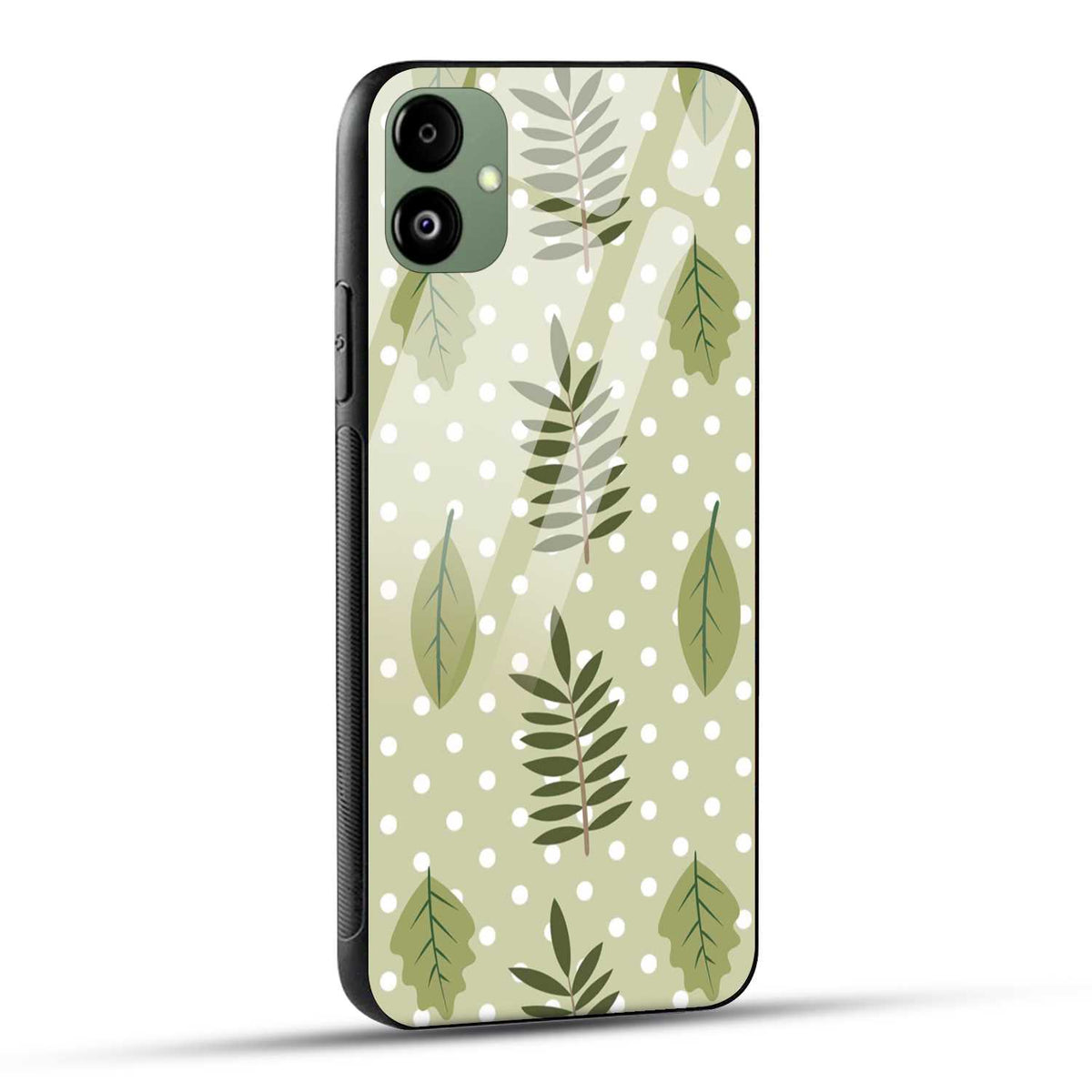 Samsung Galaxy A05 Back Cover Beautiful Leaf Art Printed Glass Case