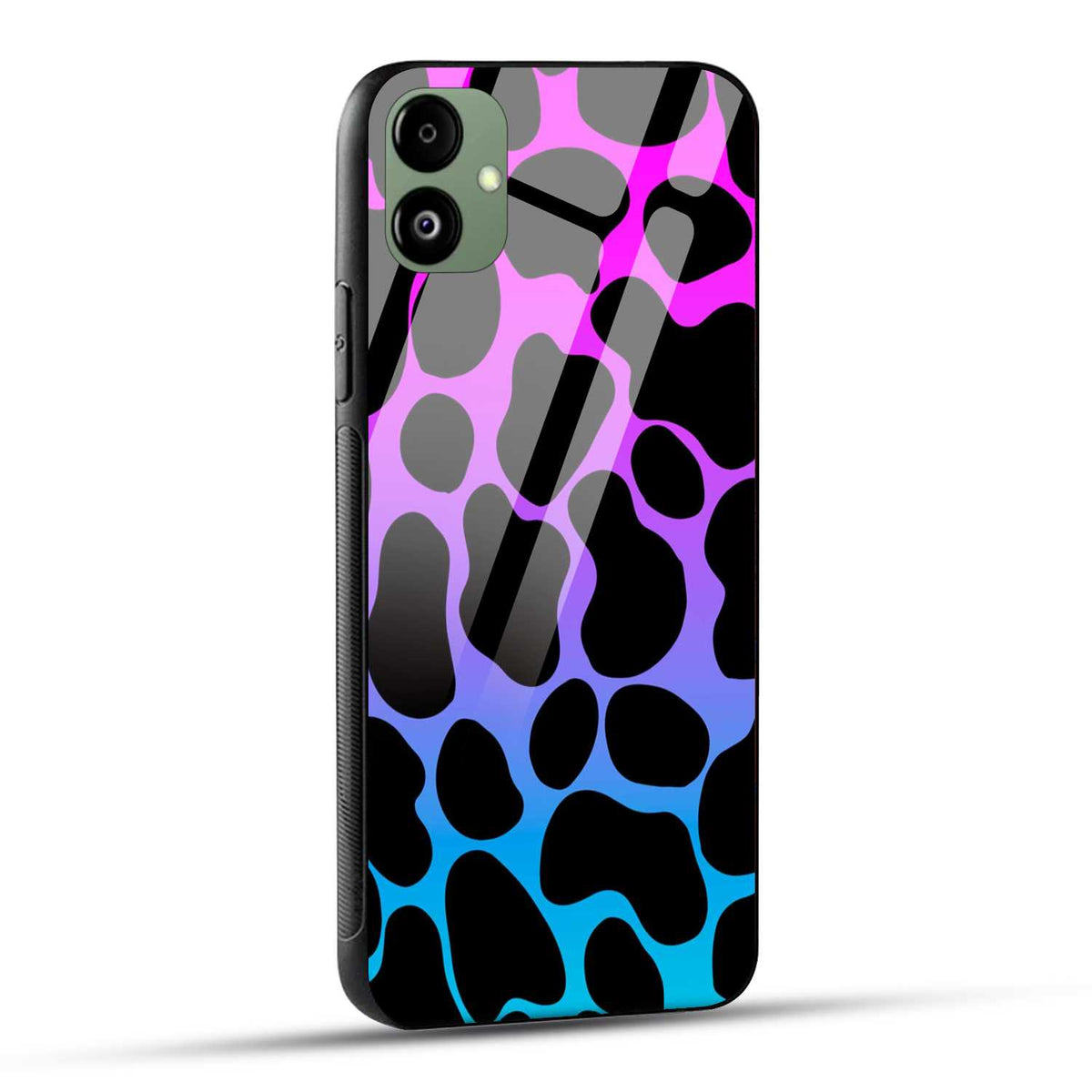 Samsung Galaxy A05 Back Cover Giraffe In Black Printed Glass Case