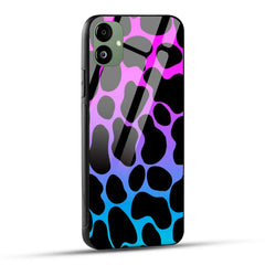 Samsung Galaxy A05 Back Cover Giraffe In Black Printed Glass Case