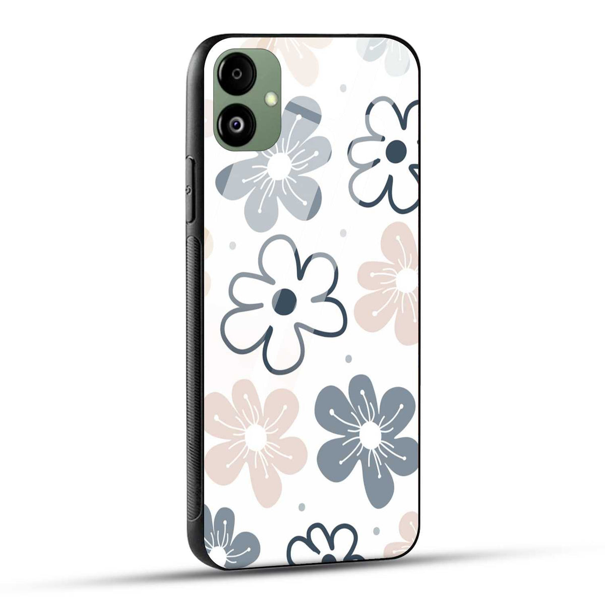 Samsung Galaxy A05 Back Cover Doodle Of Flower Printed Glass Case