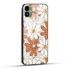 Samsung Galaxy A05 Back Cover Retro Floral Art Printed Glass Case