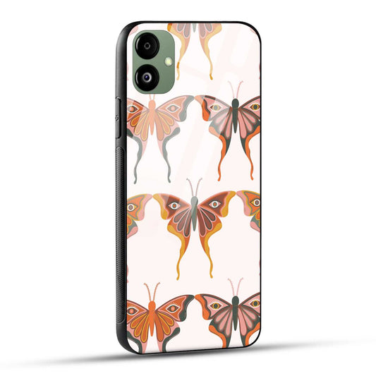 Samsung Galaxy A05 Back Cover Butterflies  Printed Glass Case