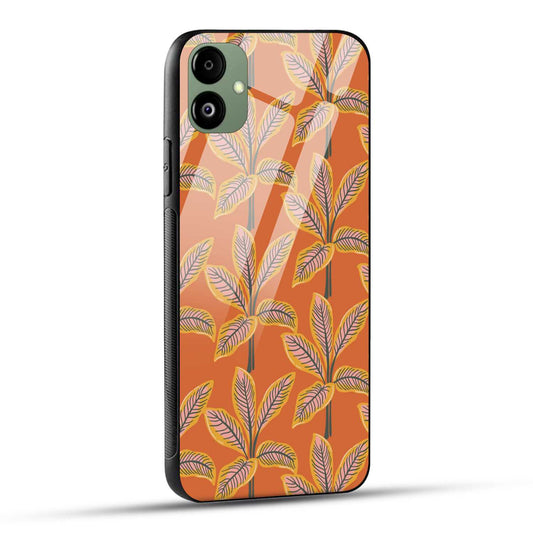 Samsung Galaxy A05 Back Cover Aesthetic Floral Printed Glass Case