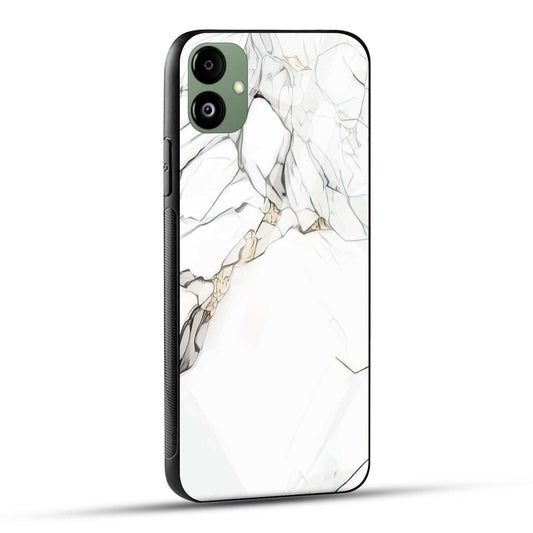 Samsung Galaxy A05 Back Cover Gray Marble Printed Glass Case