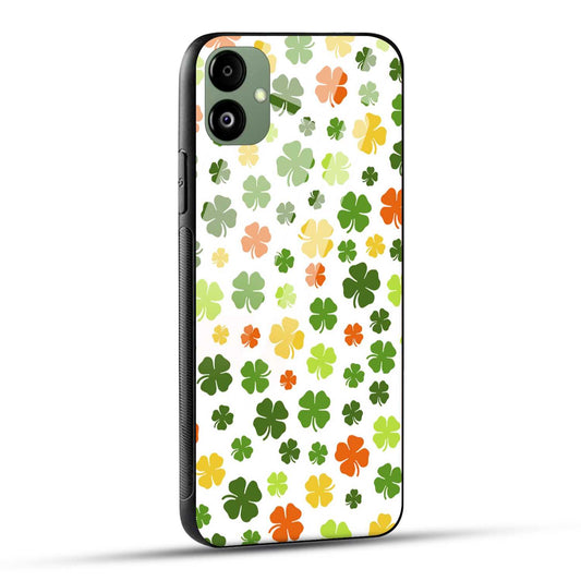 Samsung Galaxy A05 Back Cover Doodle Of Leaf Printed Glass Case