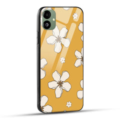 Samsung Galaxy A05 Back Cover Retro Flowers Doodle Printed Glass Case