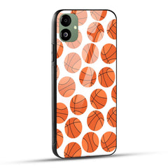 Samsung Galaxy A05 Back Cover Basket Ball Doodle  Printed Glass Case