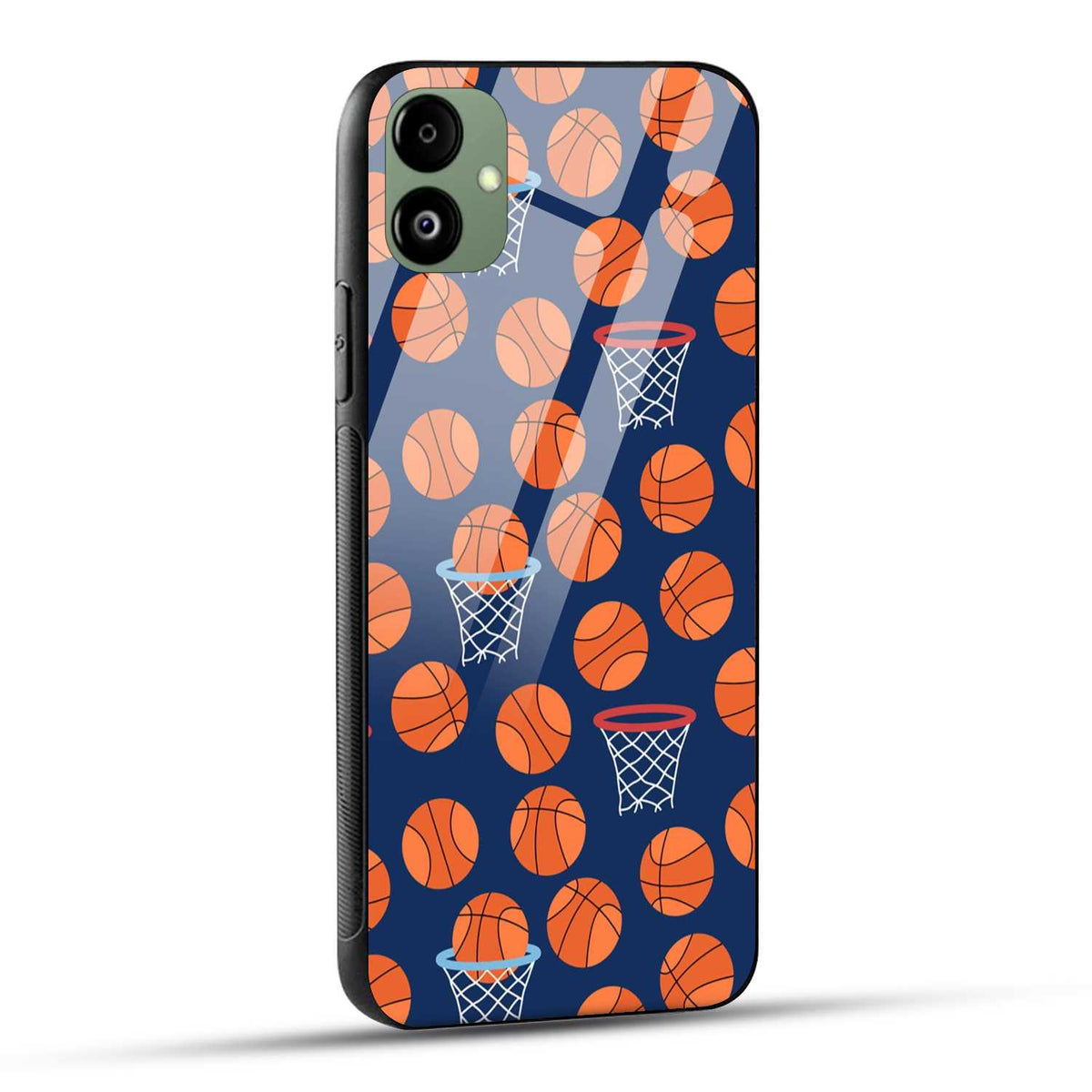 Samsung Galaxy A05 Back Cover Basket Ball Doodle Art Printed Glass Case