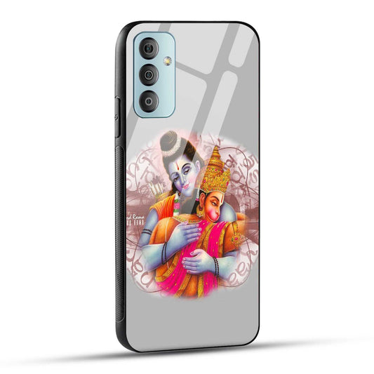 Samsung Galaxy F23 5G Back Cover Hanuman and Ram Printed Glass Case