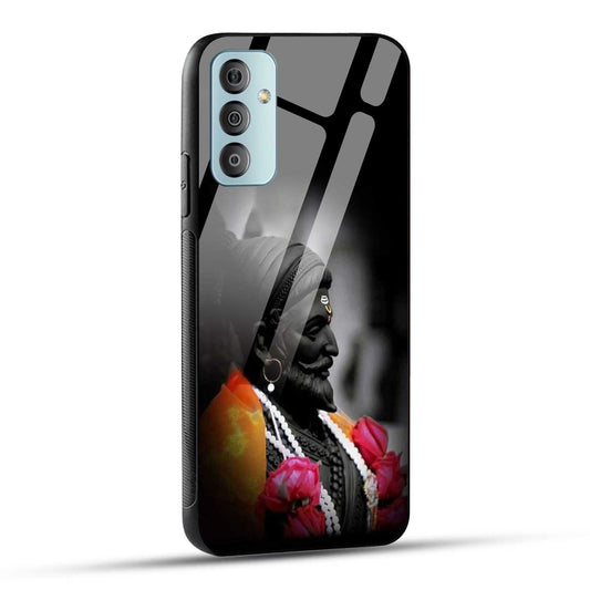 Samsung Galaxy F23 5G Back Cover Chatrapati Shivaji Maharaj Raje Printed Glass Case