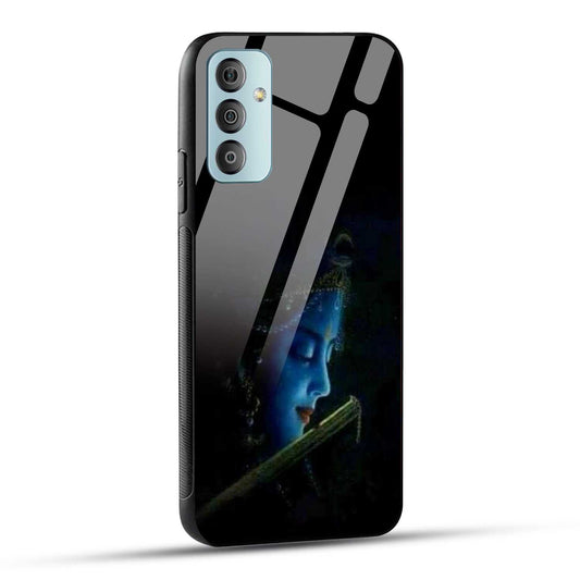 Samsung Galaxy F23 5G Back Cover Lord Krishna Printed Glass Case