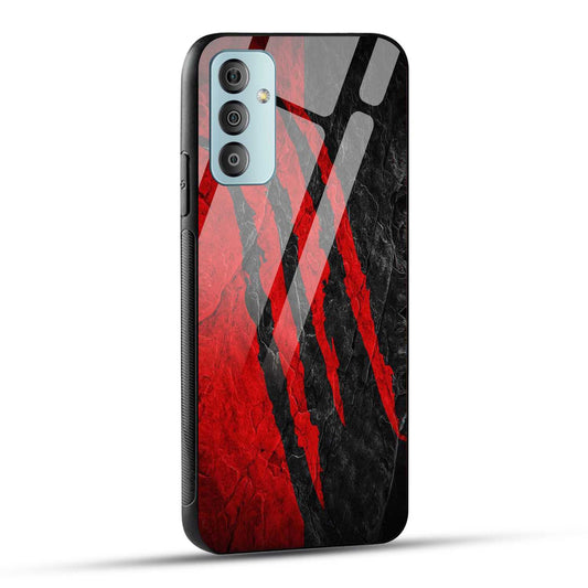 Samsung Galaxy F23 5G Back Cover Red Printed Glass Case