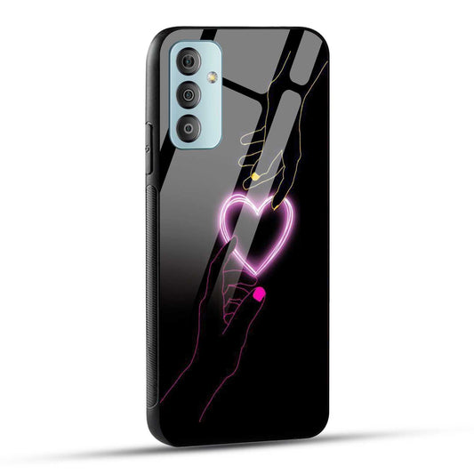 Samsung Galaxy F23 5G Back Cover Love Forever Heart Printed Glass Case