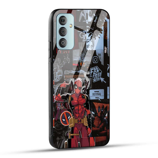 Samsung Galaxy F23 5G Back Cover Superhero Collage Printed Glass Case