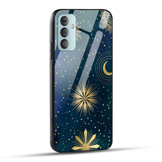 Samsung Galaxy F23 5G Back Cover Art Of Moon Printed Glass Case