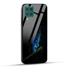 Samsung Galaxy F62 Back Cover Lord Krishna Printed Glass Case