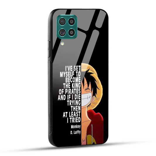 Samsung Galaxy F62 Back Cover Anime One Piece Monkey D. Luffy  Printed Glass Case