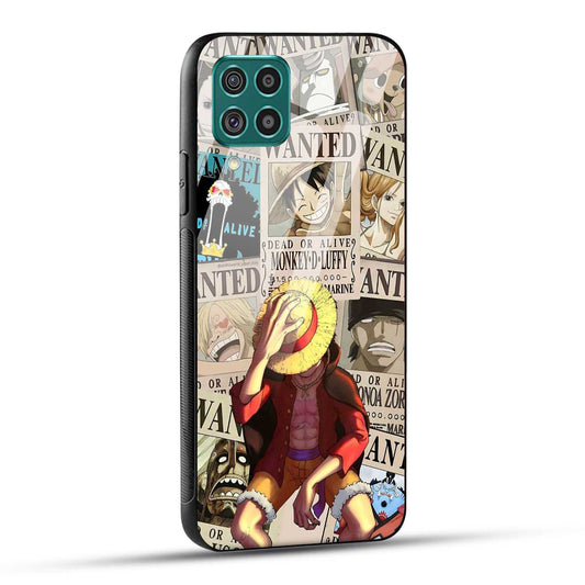 Samsung Galaxy F62 Back Cover Anime One Piece Wanted Luffy  Printed Glass Case