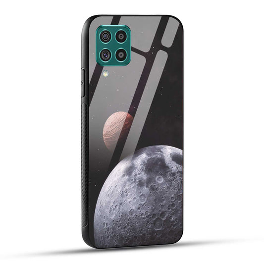 Samsung Galaxy F62 Back Cover Galaxy Space Printed Glass Case