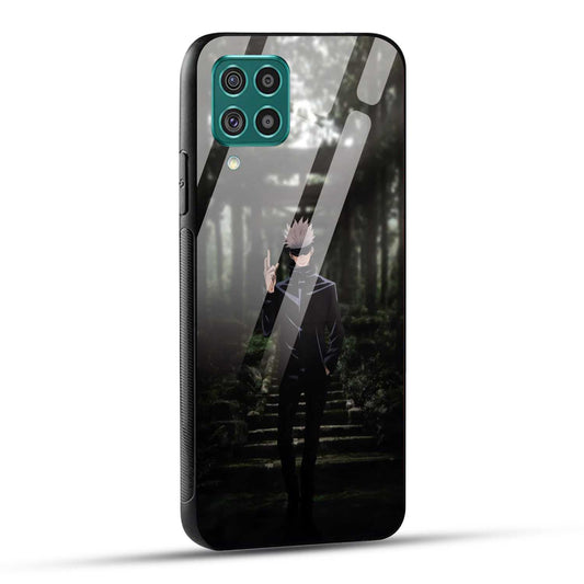 Samsung Galaxy F62 Back Cover Gojo Printed Glass Case
